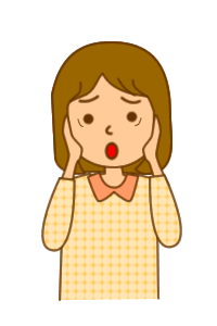 ゆとりが持てず頭を抱える女性のイラスト